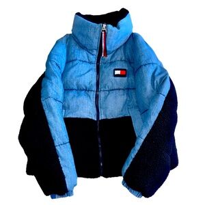 Tommy Hilfiger Women’s Denim Puffer Jacket - Size Small, NWT